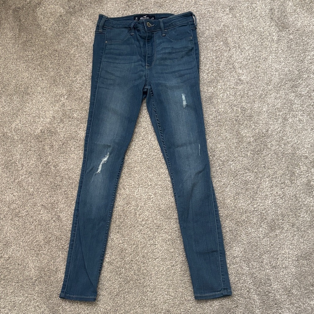 Hollister Women's Dark Blue Skinny Jeans